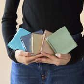 MUZICA VITA/インド山羊革2つ折り　ラメ財布